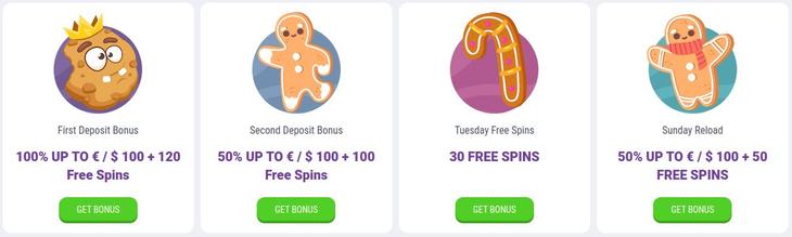 Cookie Casino Bonus